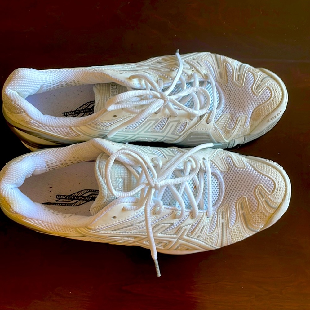 ASICS white gel running shoes size 10